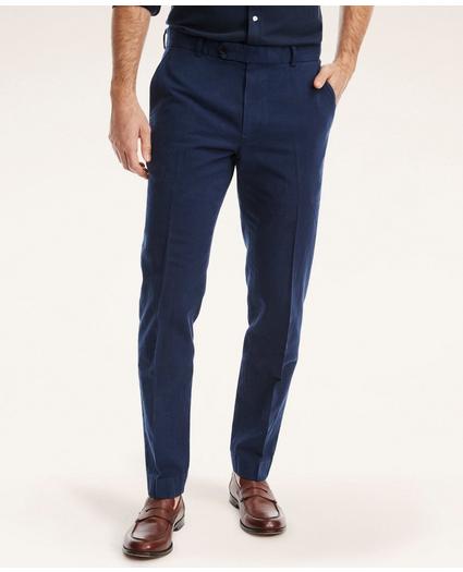 Milano Slim-Fit Stretch Cotton Linen Chino Pants, image 1