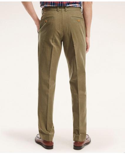 Milano Slim-Fit Stretch Cotton Linen Chino Pants, image 3
