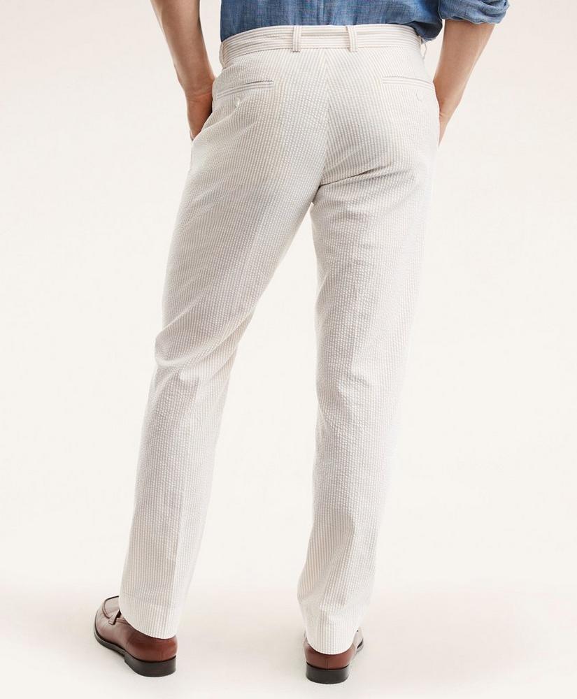 Milano Slim-Fit Cotton Seersucker Stripe Pants, image 3