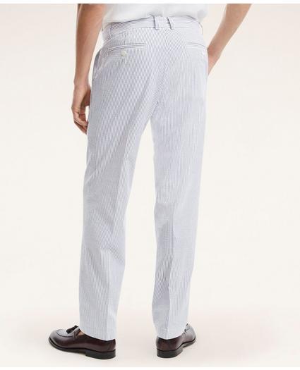 Milano Slim-Fit Cotton Seersucker Stripe Pants, image 4