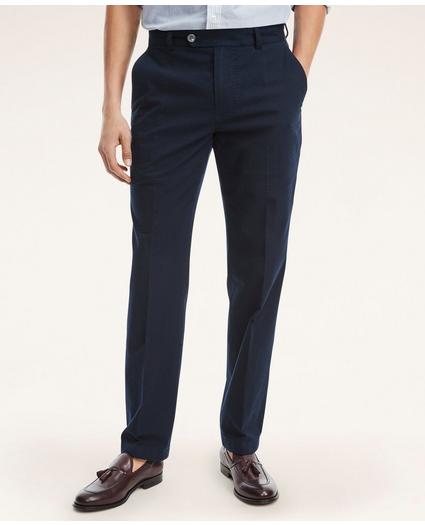 Milano Slim-Fit Cotton Seersucker Pants, image 1