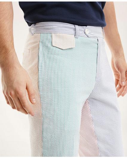 Milano Slim-Fit Fun Stripe Seersucker Pants, image 3