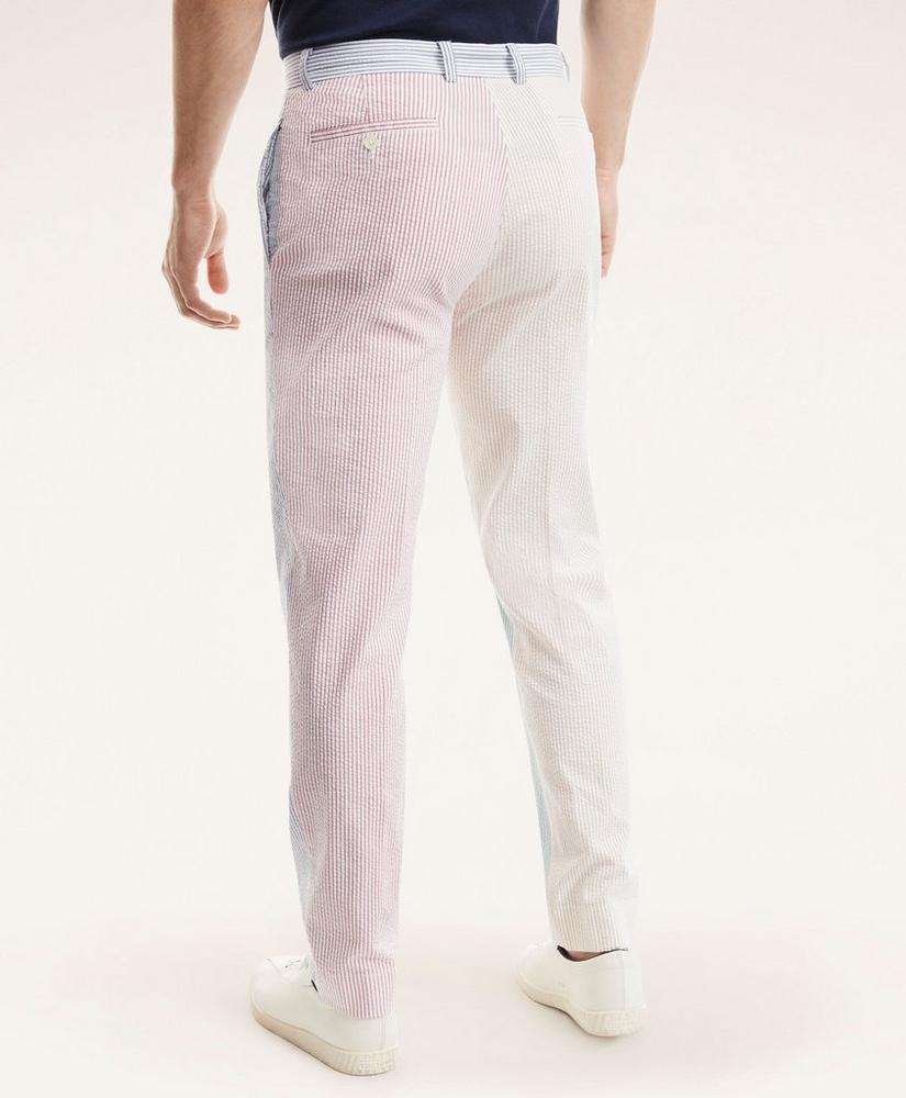 Milano Slim-Fit Fun Stripe Seersucker Pants, image 4