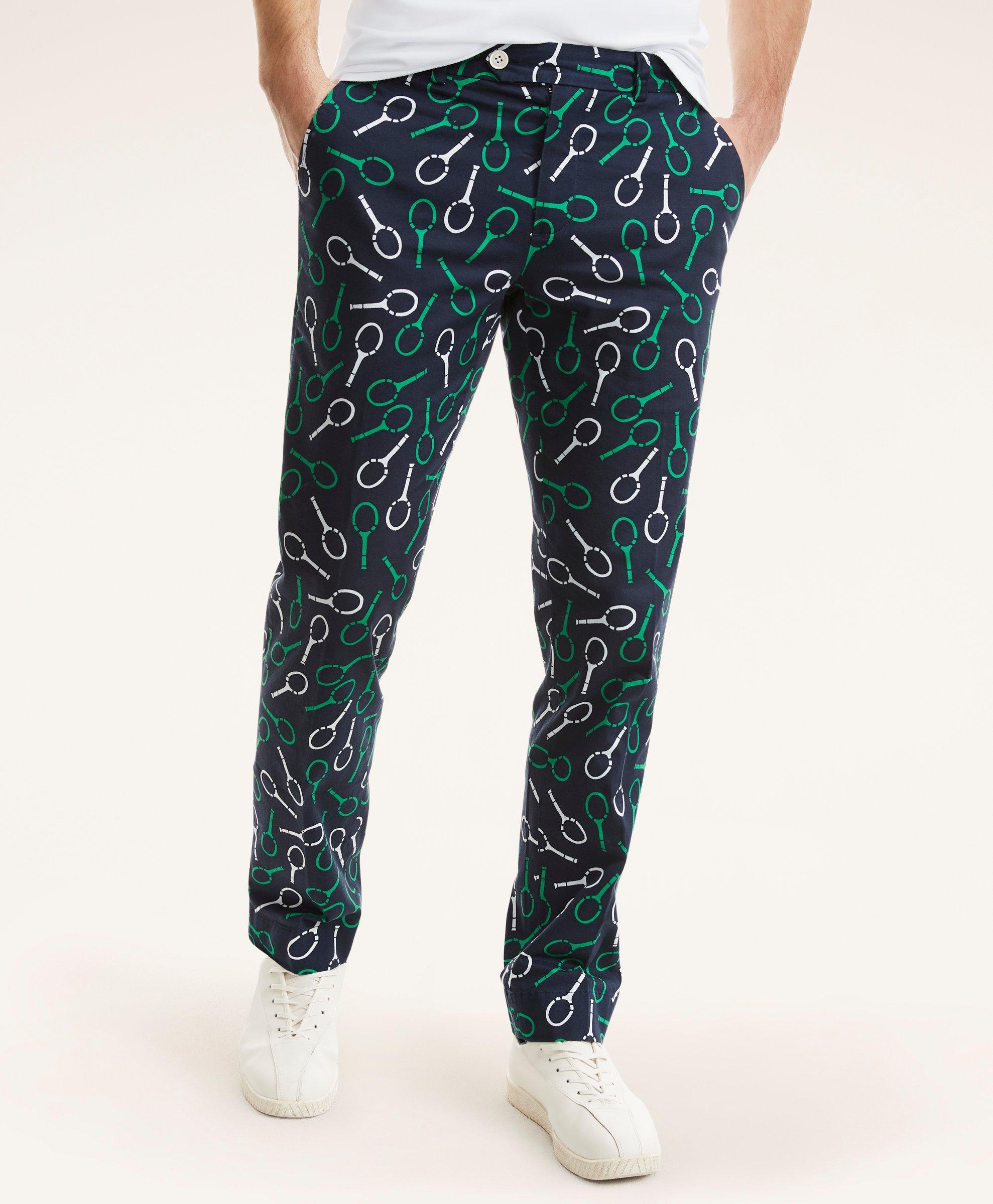 Milano Slim-Fit Tennis Print Pants