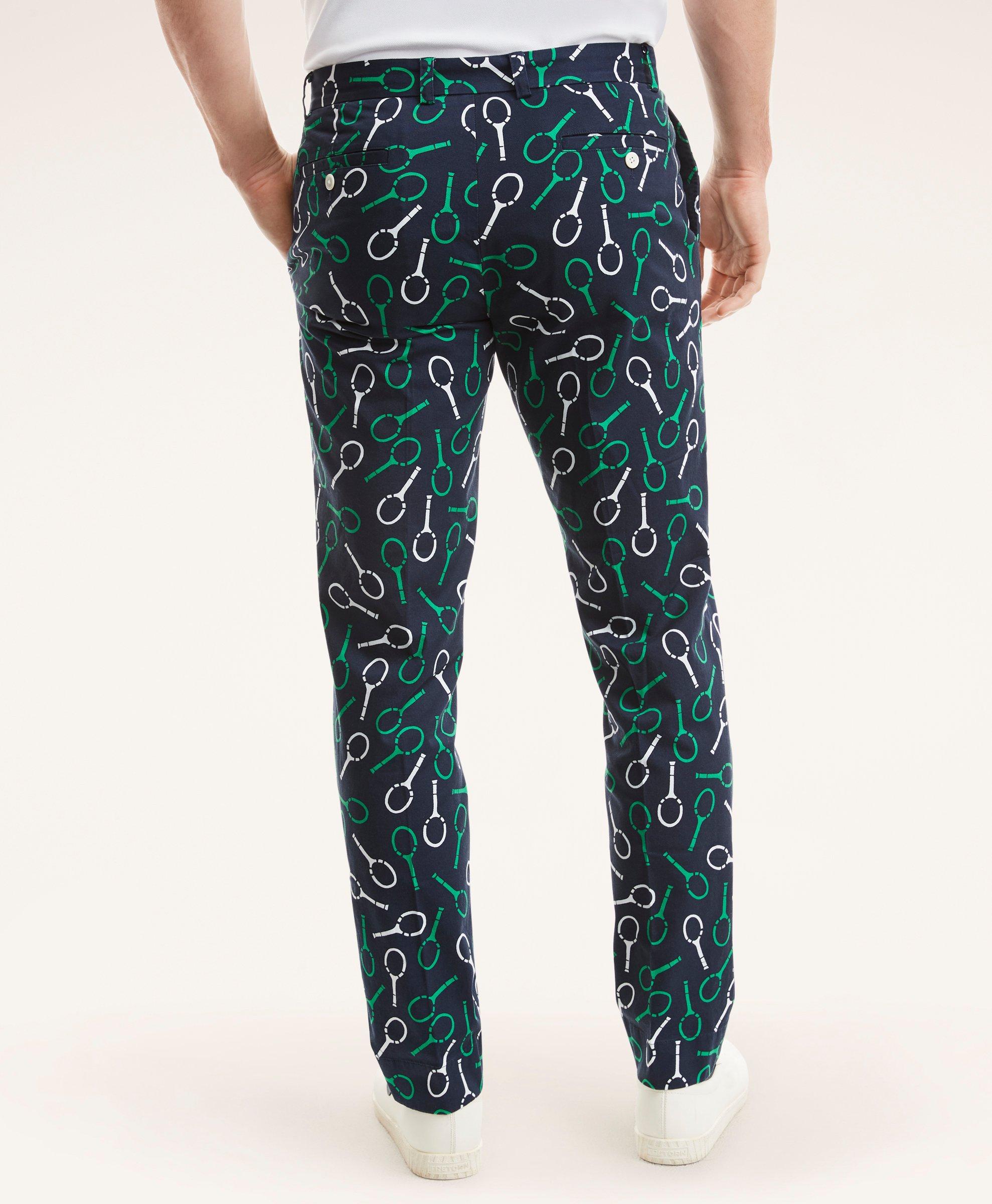 Milano Slim-Fit Tennis Print Pants