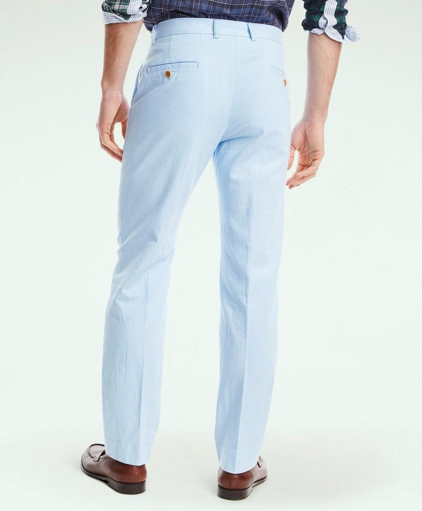 Clark Straight-Fit Stretch Cotton Linen Chino Pants, image 3
