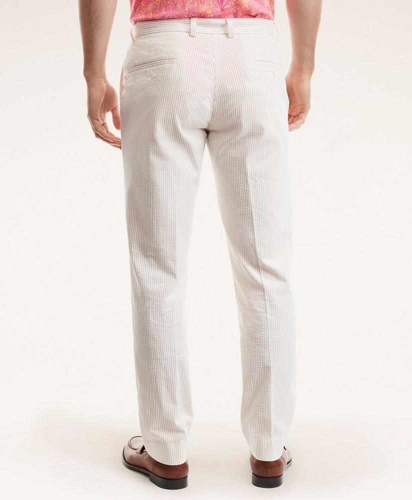 Clark Straight-Fit Cotton Seersucker Pants, image 3