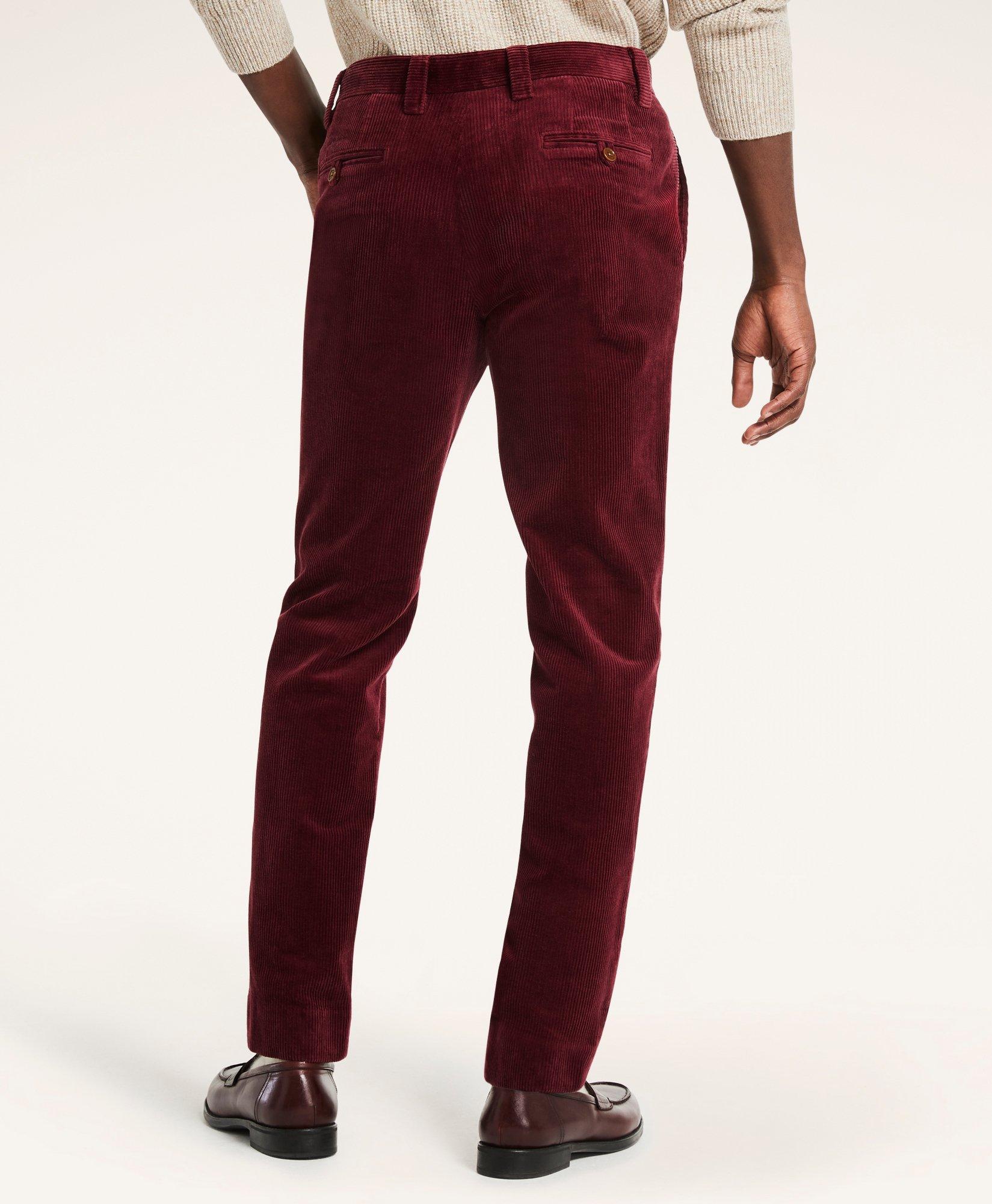 Milano Fit Wide-Wale Stretch Corduroy Pants
