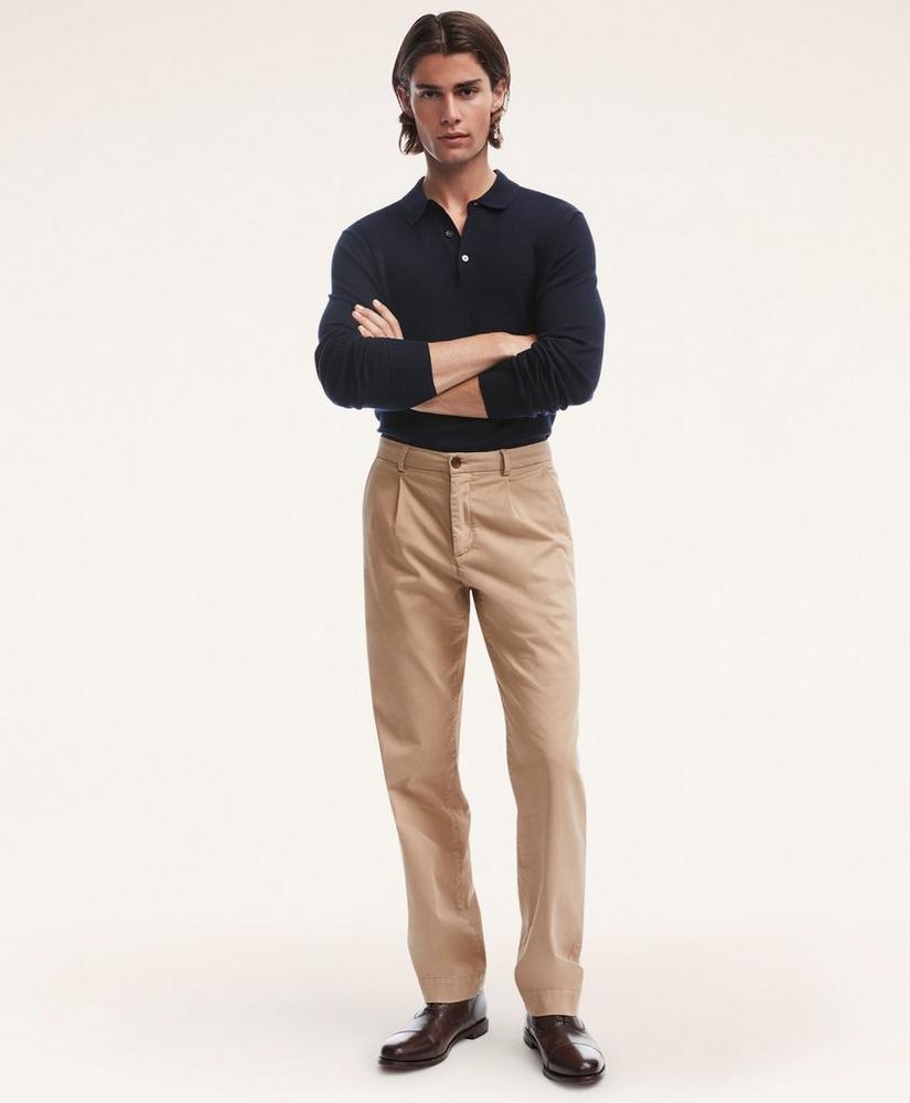 Modern Pleated Chino Pants, image 3