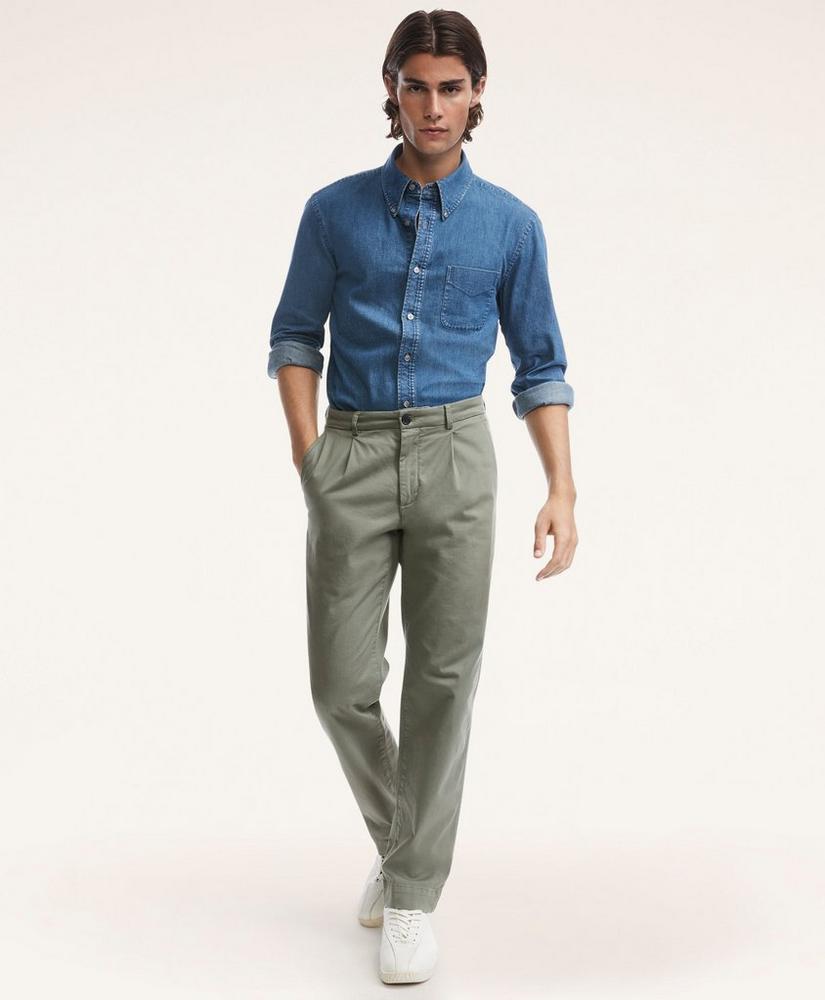 Modern Pleated Chino Pants, image 2