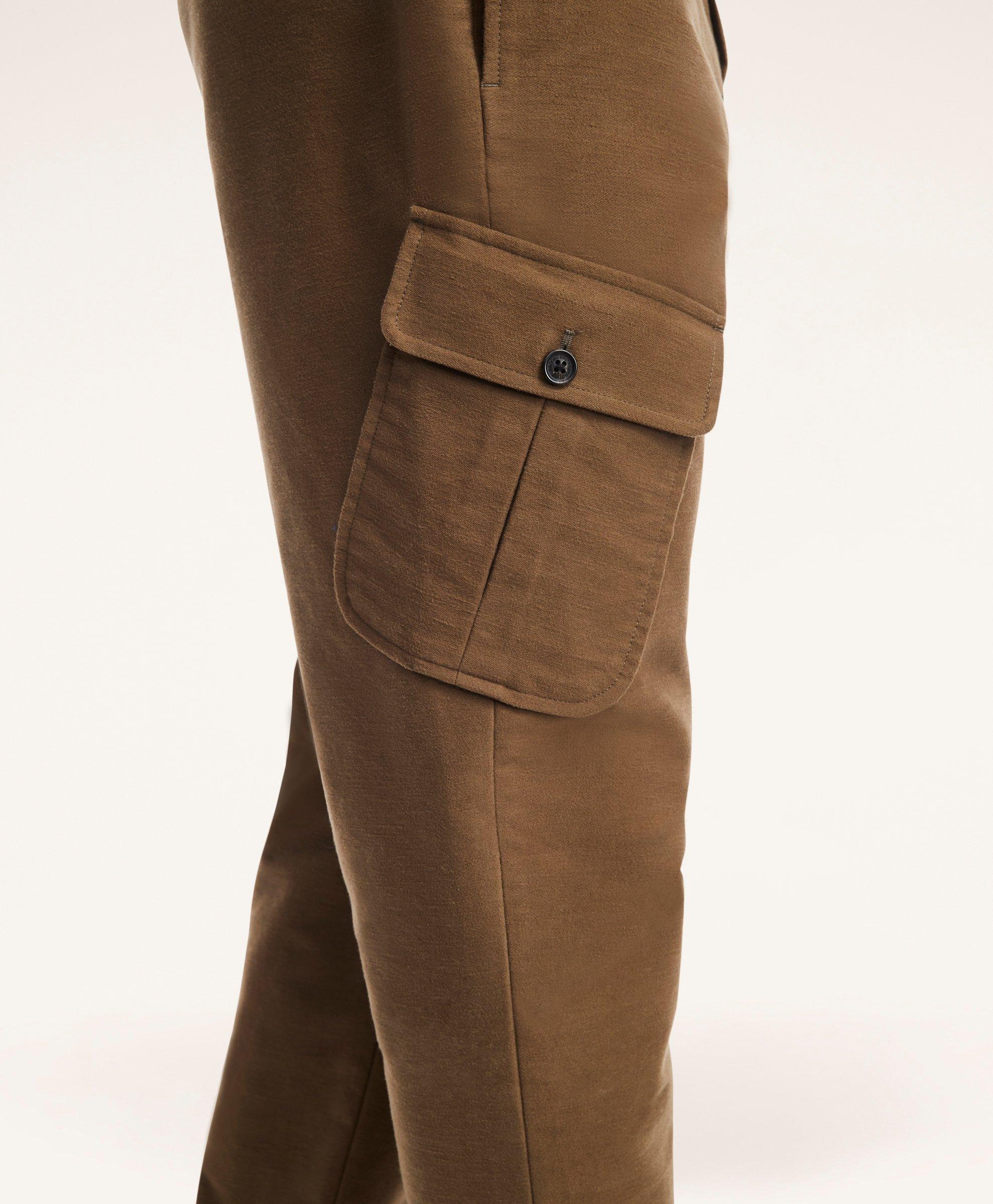 Brushed Pull-On Cargo Pants