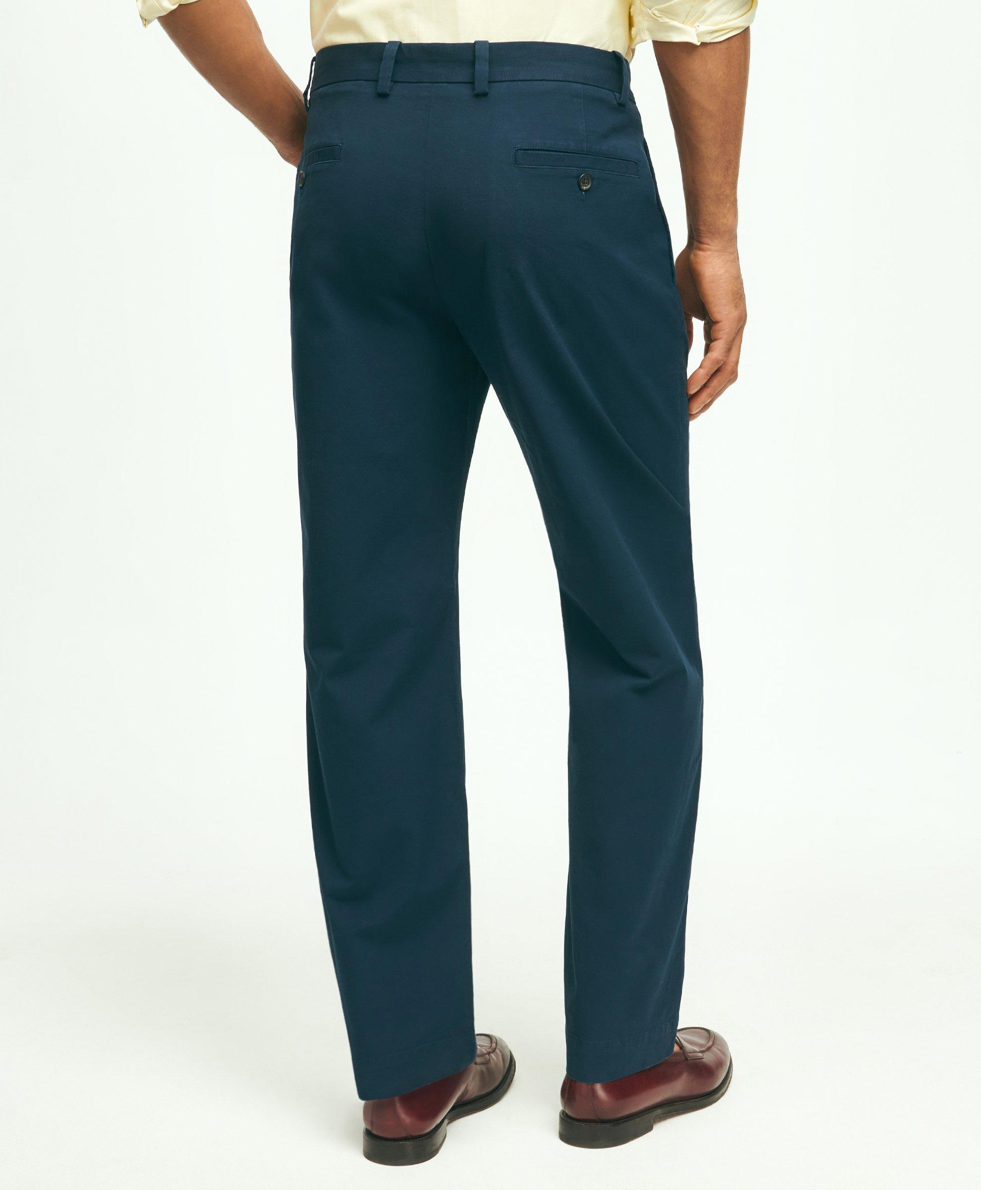Clark Straight-Fit Stretch Supima® Cotton Poplin Chino Pants, image 2