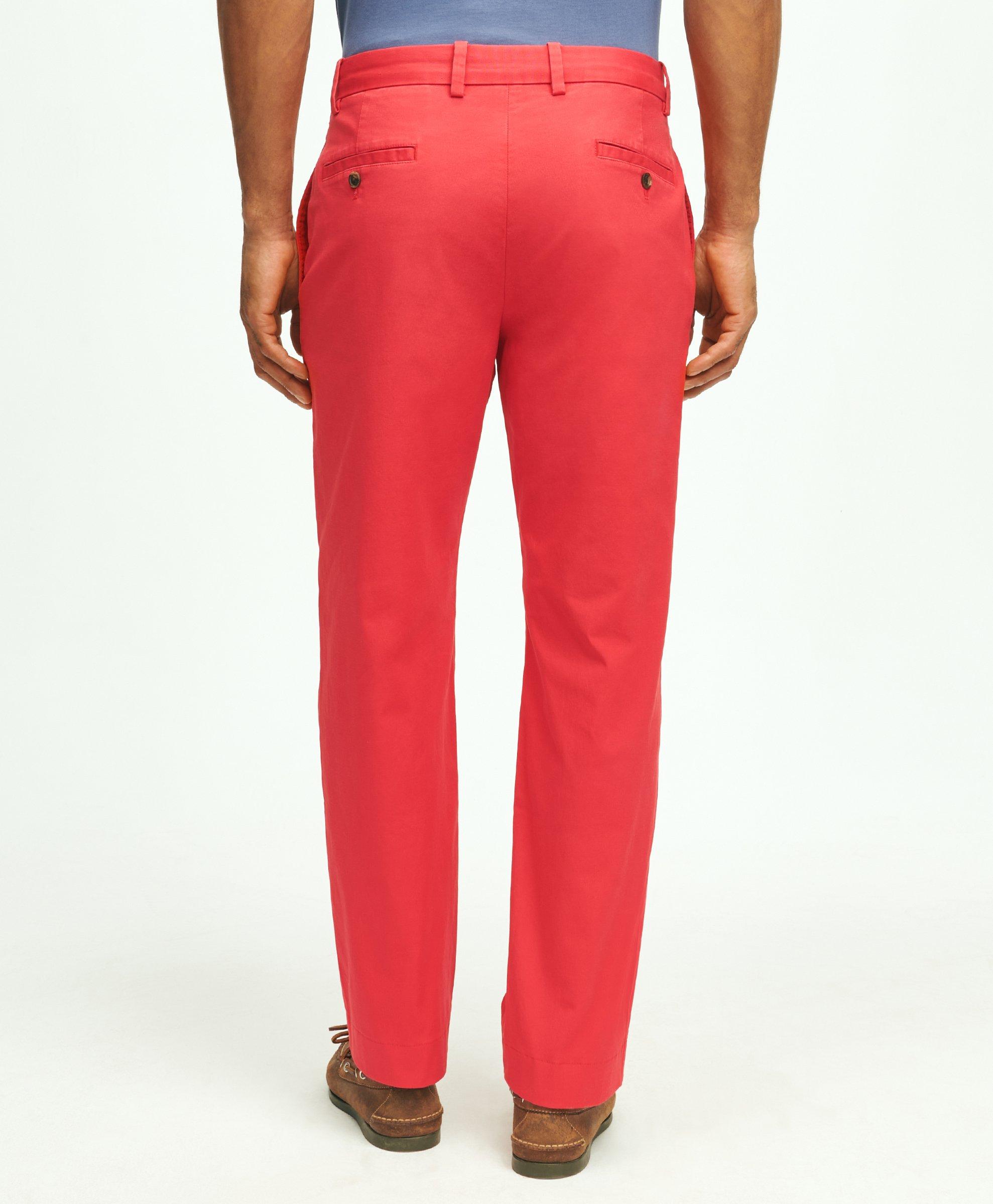 Clark Straight-Fit Stretch Supima® Cotton Poplin Chino Pants, image 2