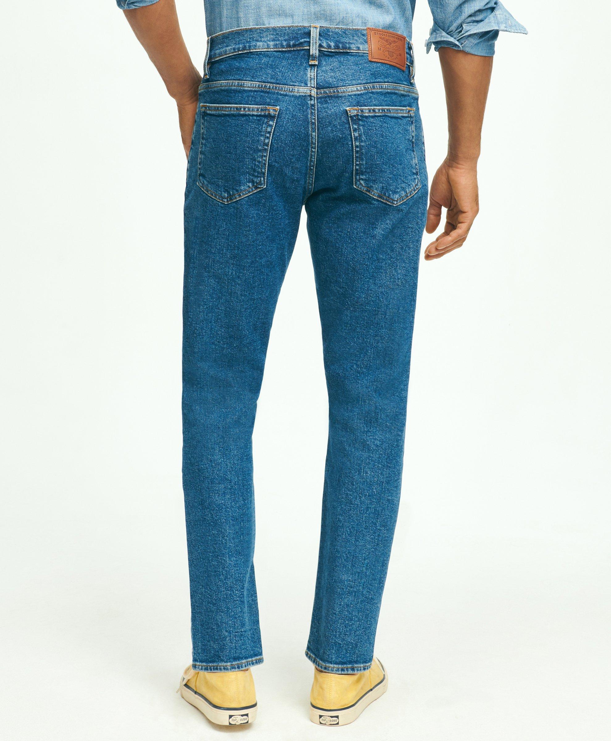 Straight Fit Denim Jeans, image 2