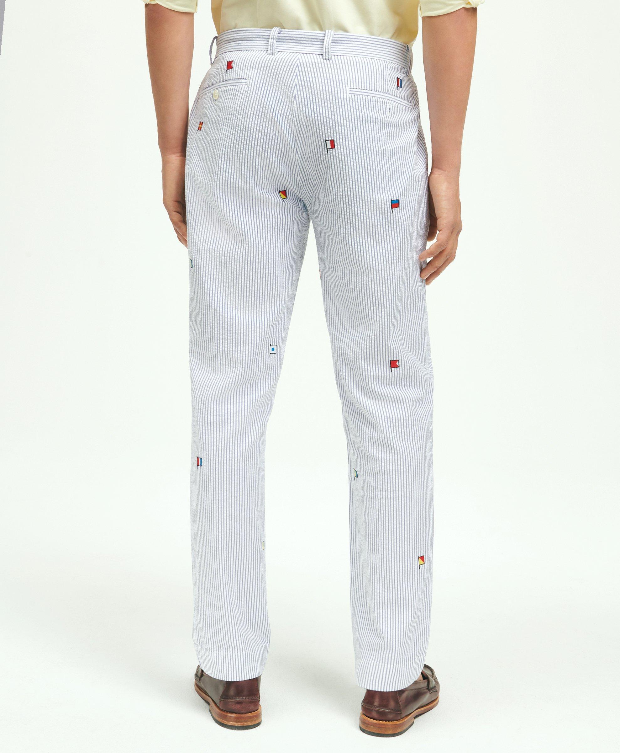 POLO RALPH LAUREN Pants Allover Polo Pony Embroidered Chino Pants