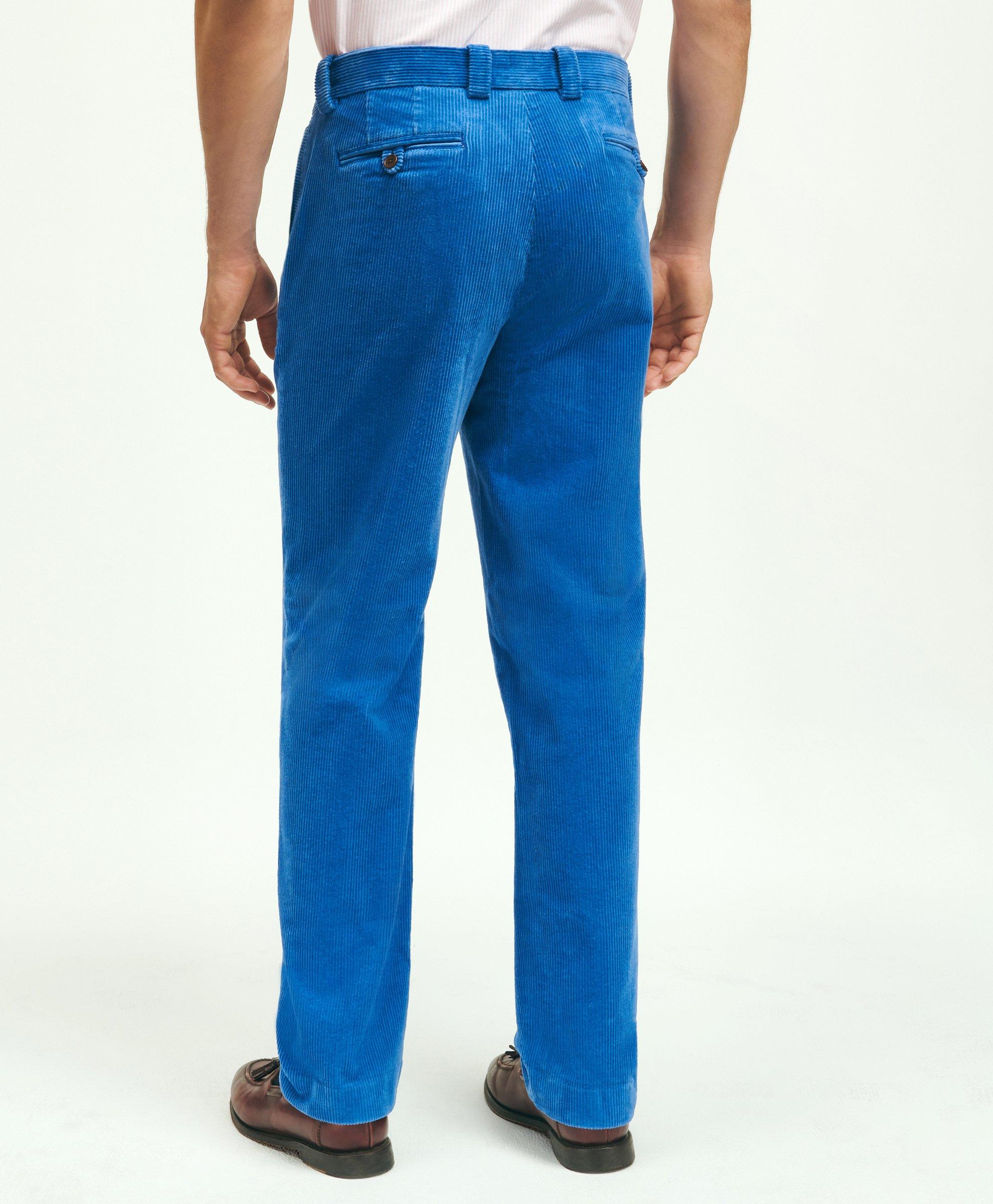 Regular Fit Cotton Wide-Wale Corduroy Pants