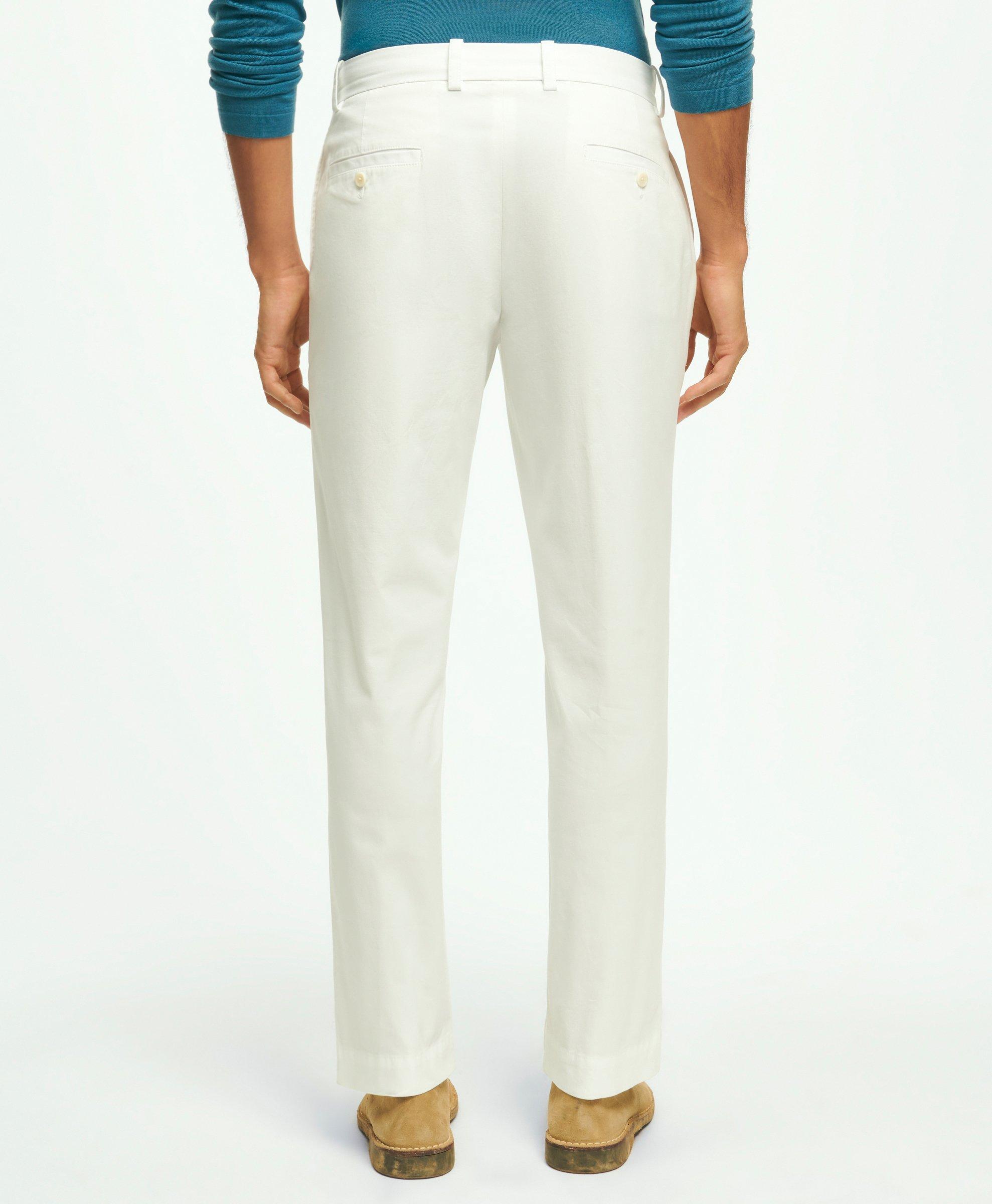 Thompson White Stretch Heavy Cotton Cargo Pant