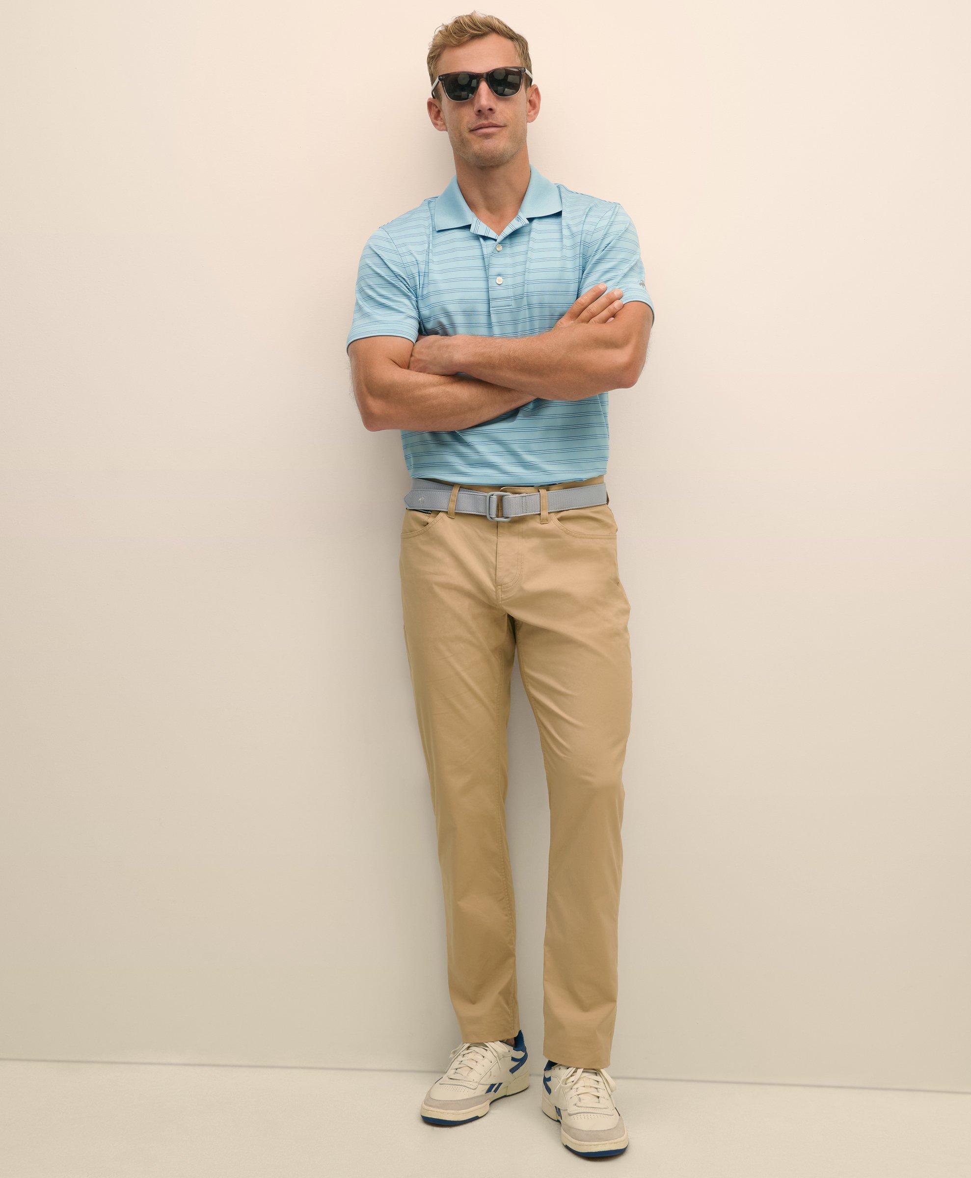Brooks Brothers Performance Series Stretch 5-pocket Pants In Light Beige