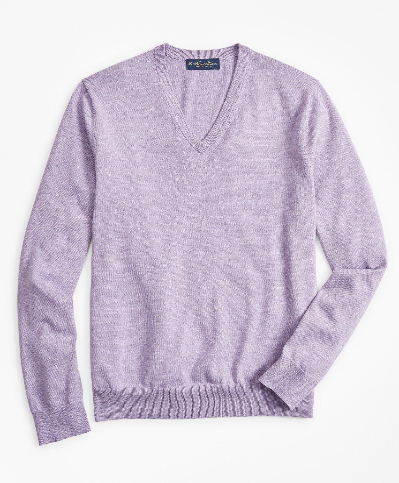 Supima® Cotton V-Neck Sweater