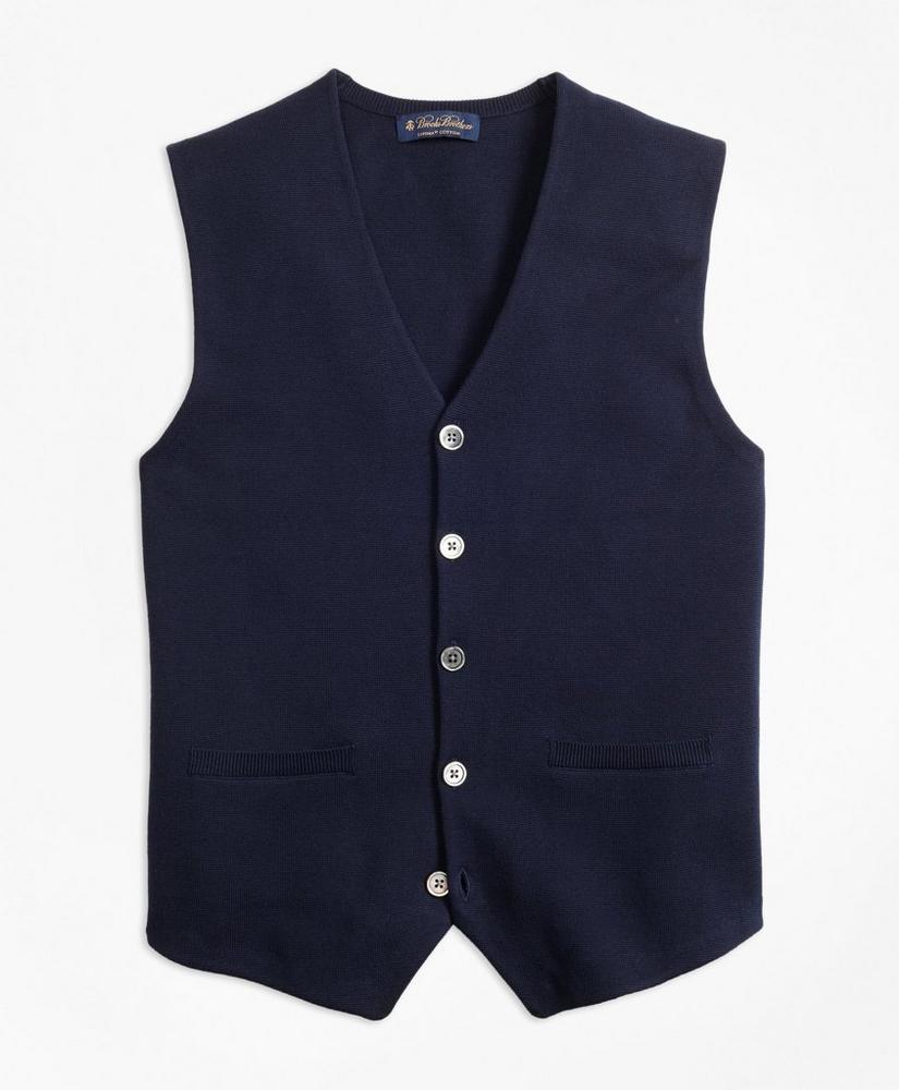 Supima® Cotton Sweater Waistcoat, image 1
