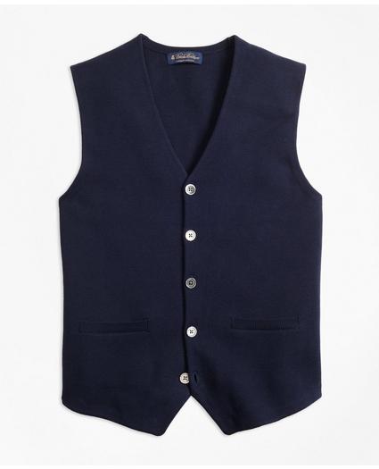 Supima® Cotton Sweater Waistcoat, image 1
