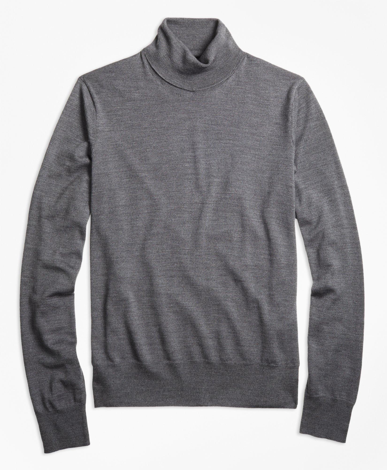 Brooks Brothers Tech Merino Wool Turtleneck Sweater