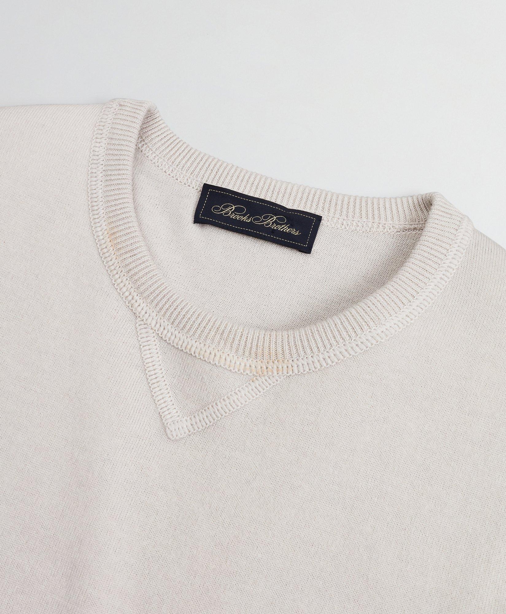 Golden Fleece® 3-D Knit Cotton-Cashmere-Silk Crewneck Sweater