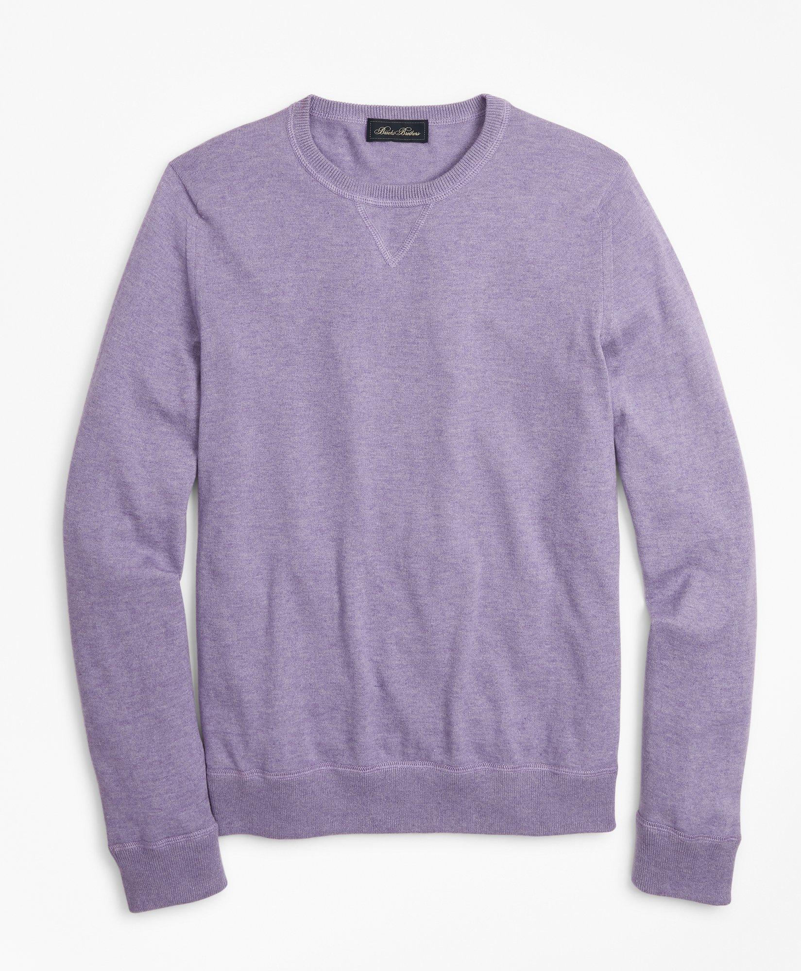 Golden Fleece® 3-D Knit Cotton-Cashmere-Silk Crewneck Sweater