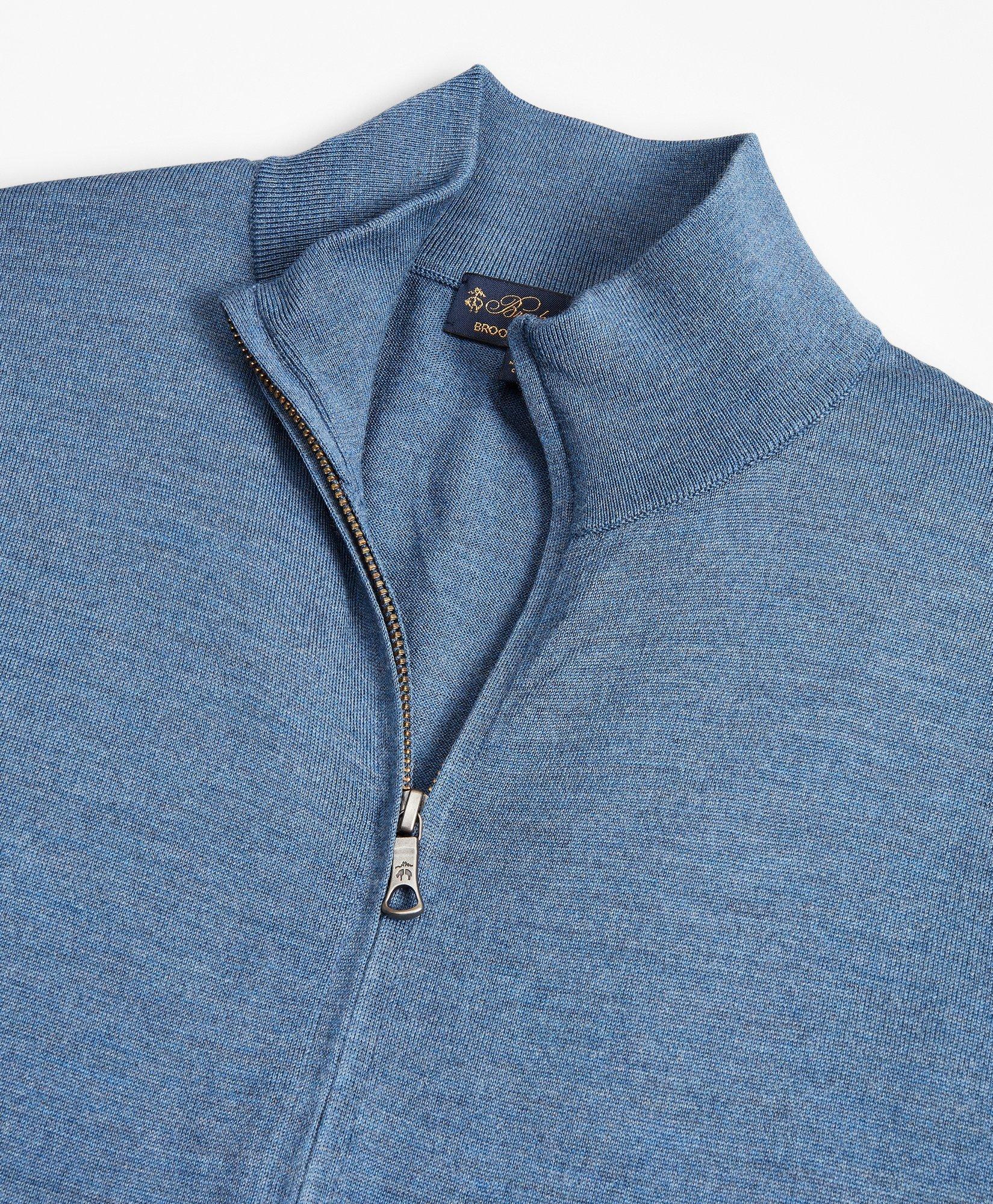 Brooks brothers zip on sale sweater