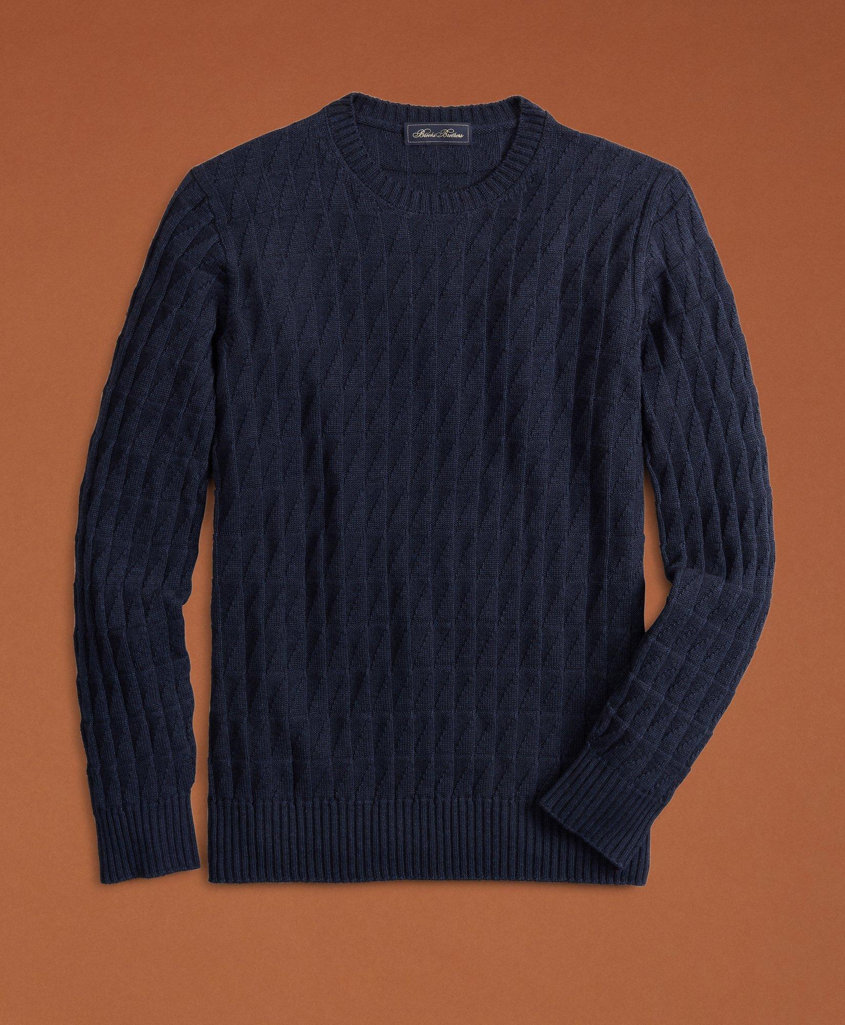 Brooks brothers navy cashmere authentic sweater