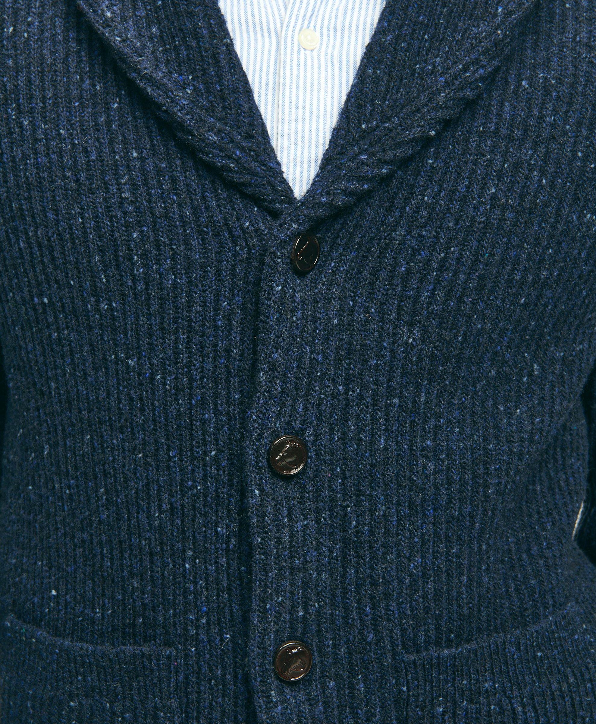 Brooks Brothers Men's Merino Shawl Collar Cardigan | Navy | Size XL - Shop Holiday Gifts and Styles