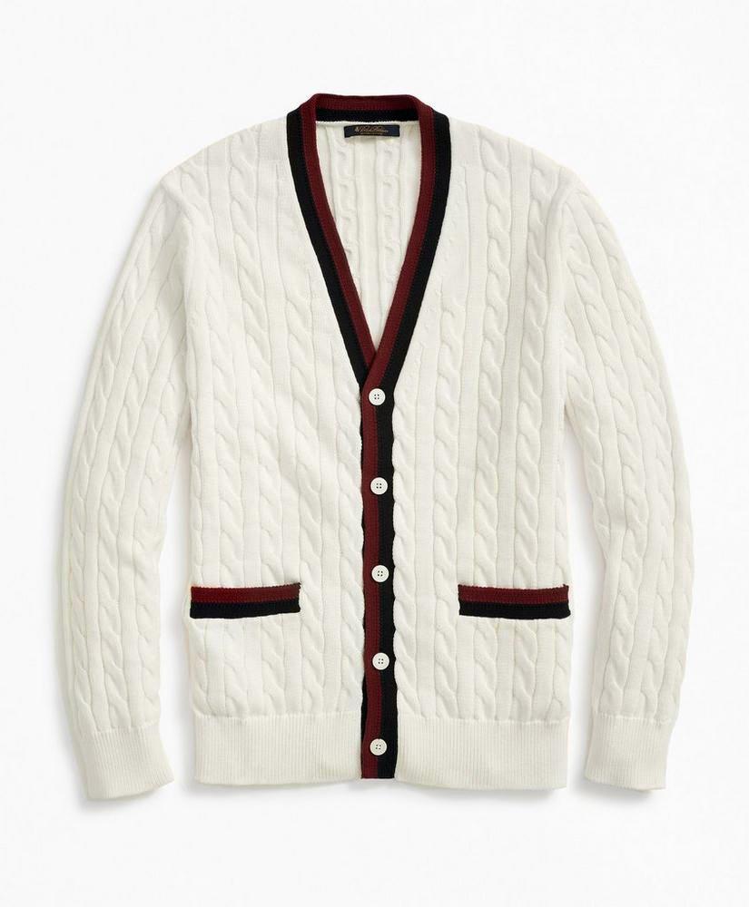 Vintage Inspired Supima Cotton Tennis Cardigan