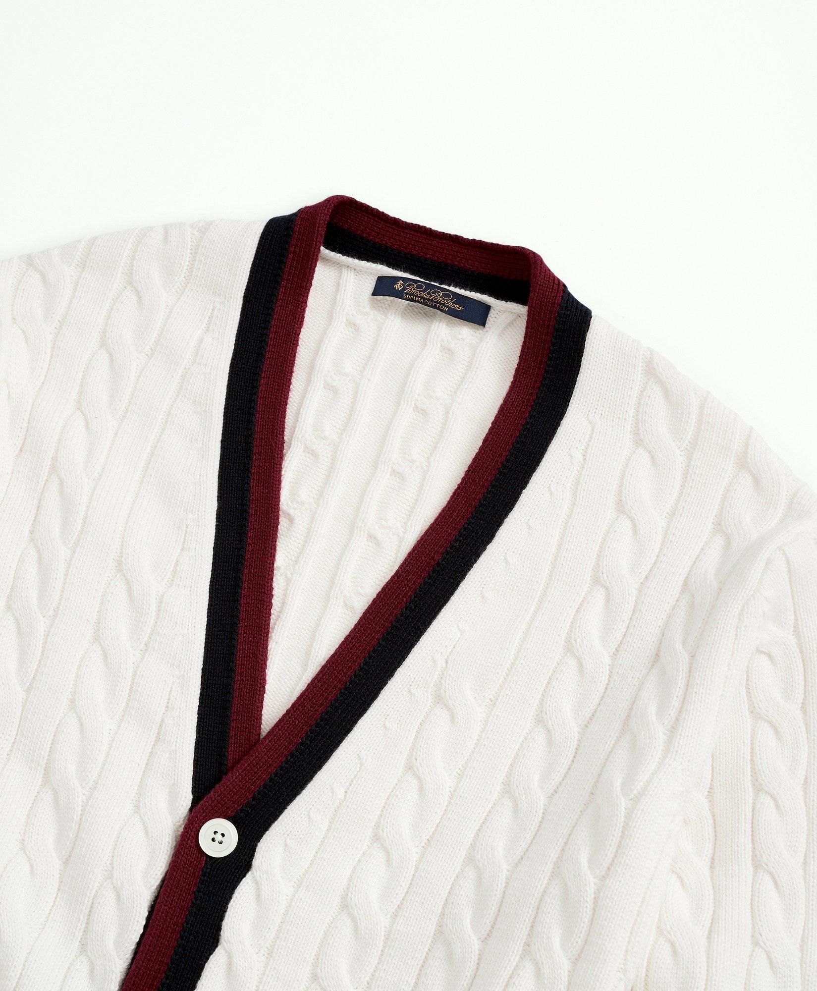 Supima® Cotton Tennis Cardigan