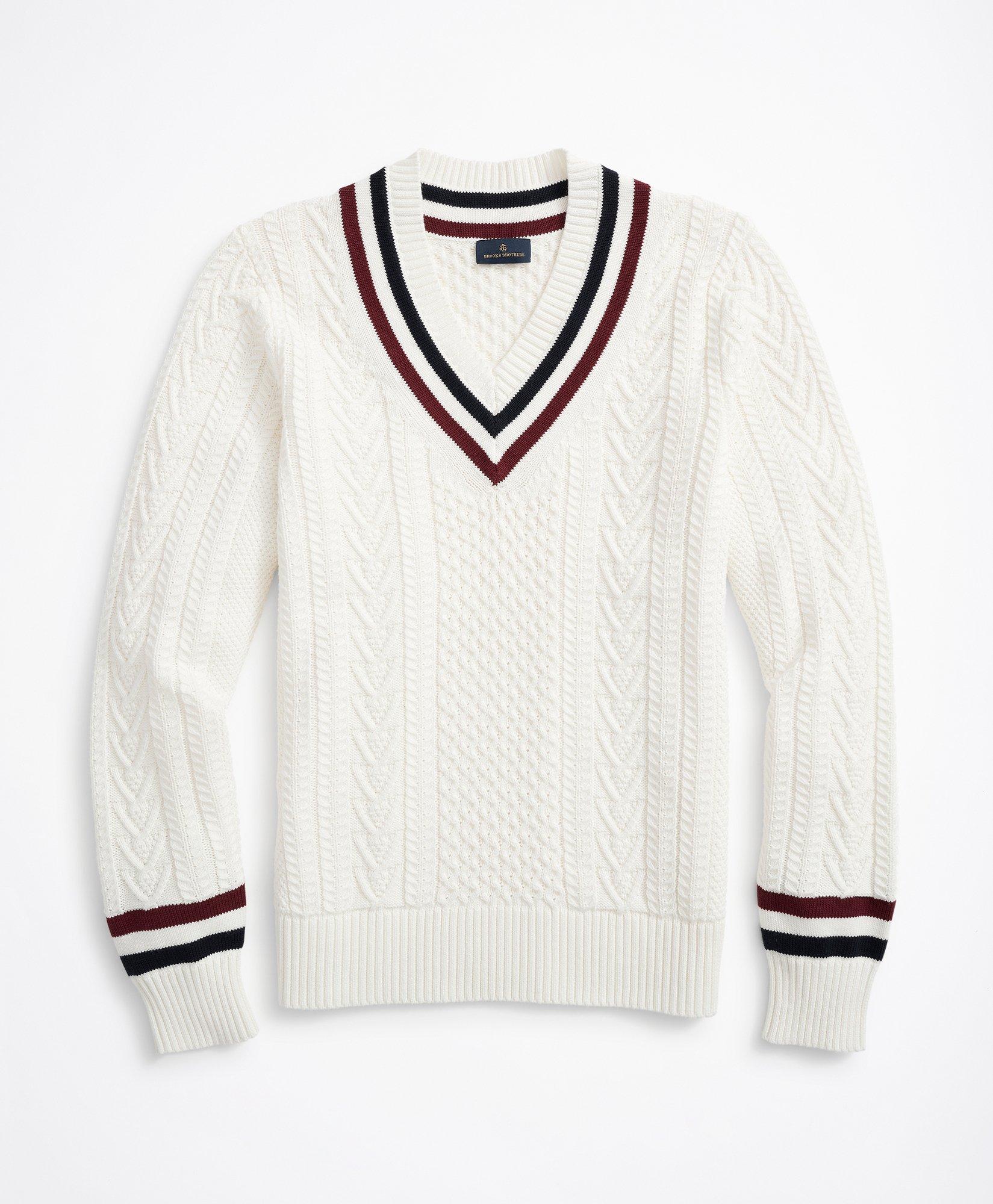 V neck tennis sweater sale