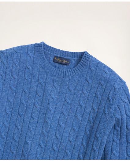 Lambswool Cable Crewneck Sweater, image 2