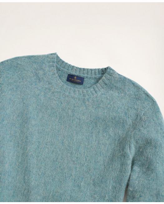 Brooks Brothers Homme Classique 100% laine sz L Col Ras Du Cou Pullover Sweater-Italie 
