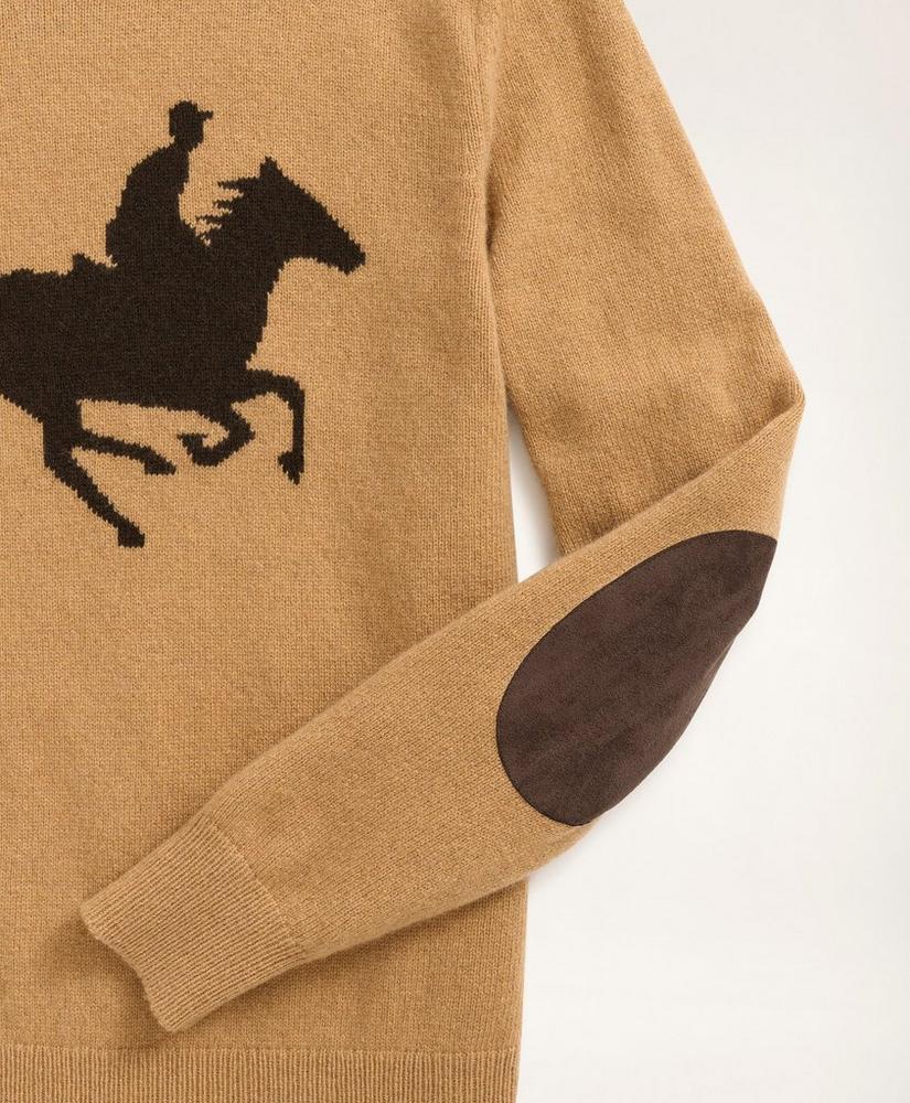 Horse Intarsia Crewneck Sweater, image 3