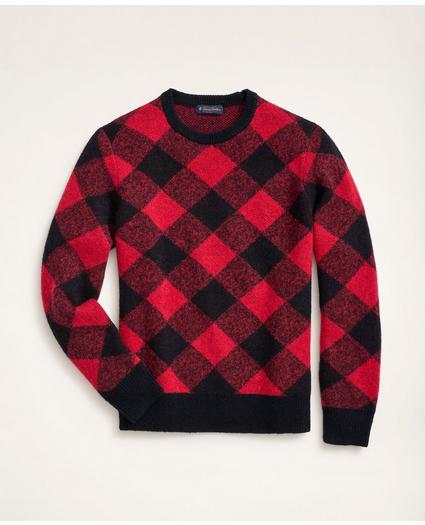 Buffalo Check Crewneck Sweater, image 1