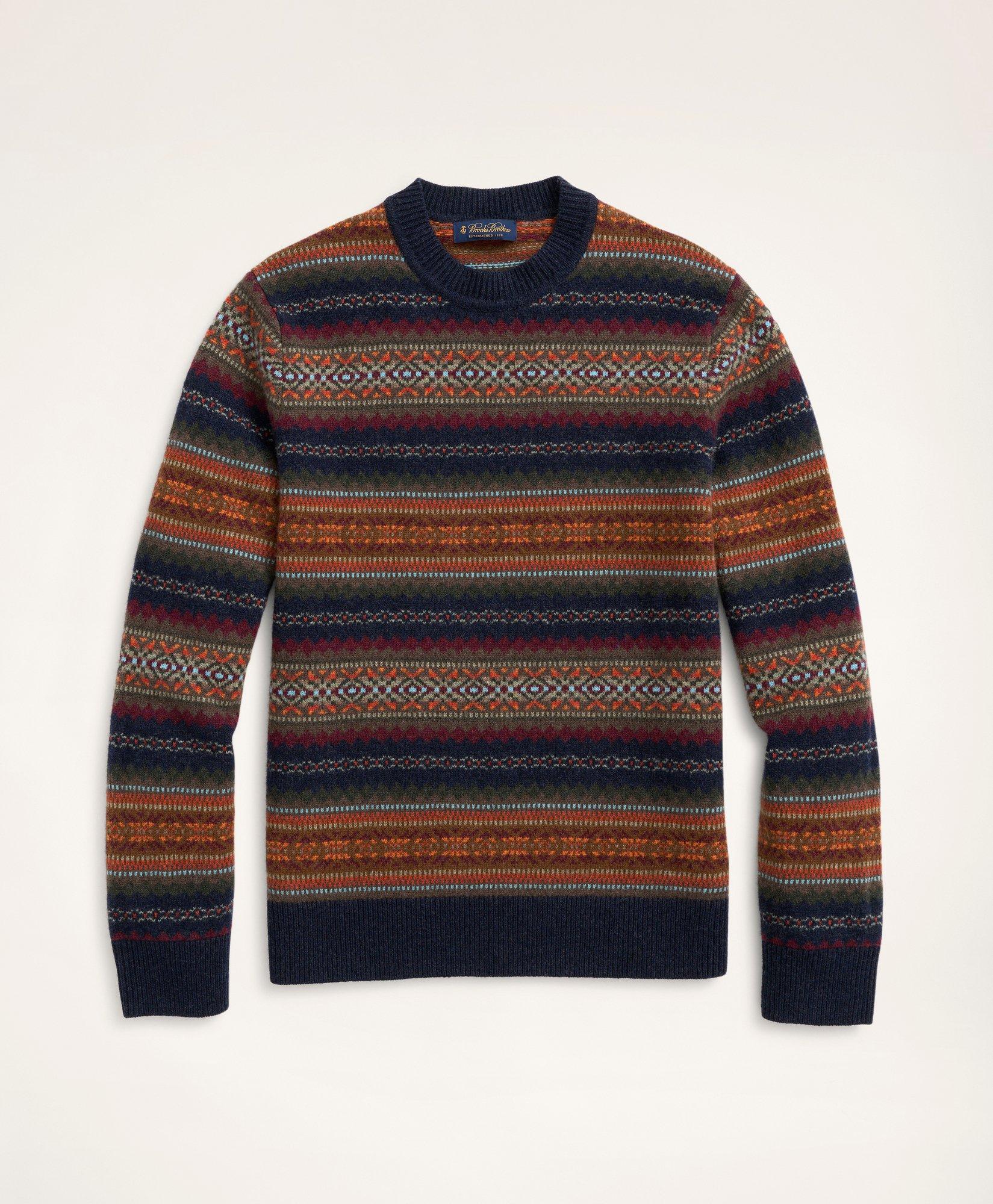 Lambswool fair isle outlet sweater