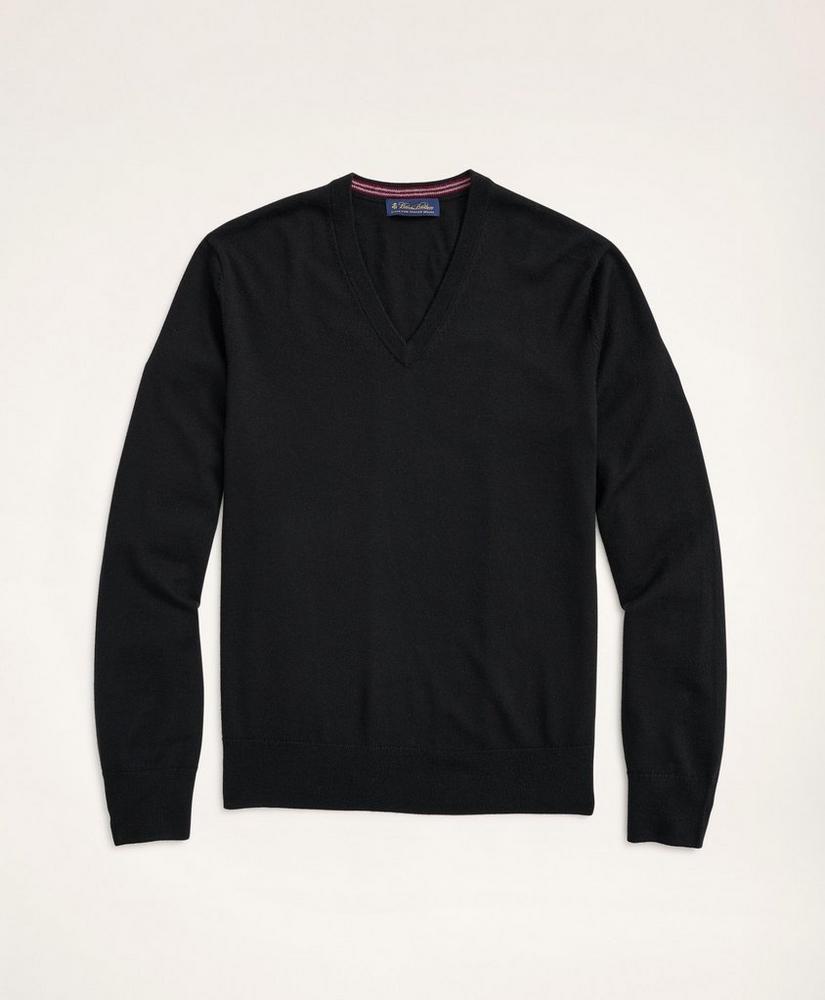 Merino Wool V-Neck Sweater, image 1