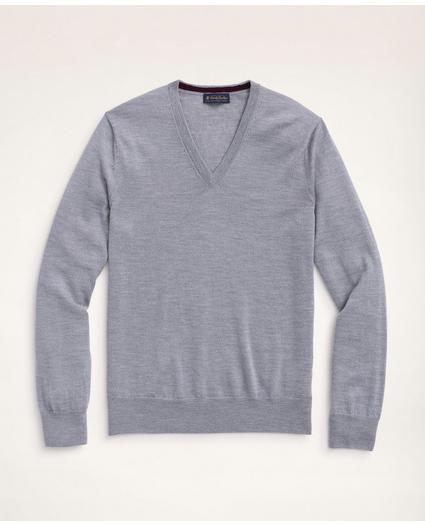 Merino Wool V-Neck Sweater, image 1