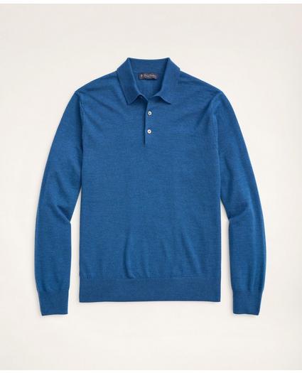 Merino Wool Polo Sweater, image 1