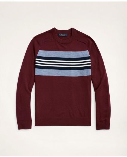 Merino Collegiate Stripe Sweater, image 1
