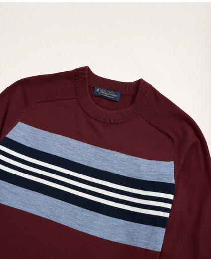 Merino Collegiate Stripe Sweater, image 2