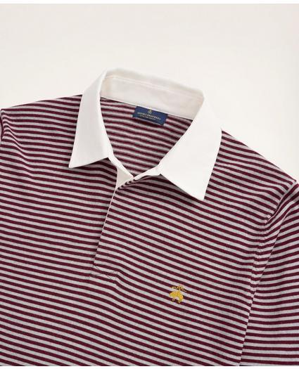 Merino Stripe Polo Sweater, image 2