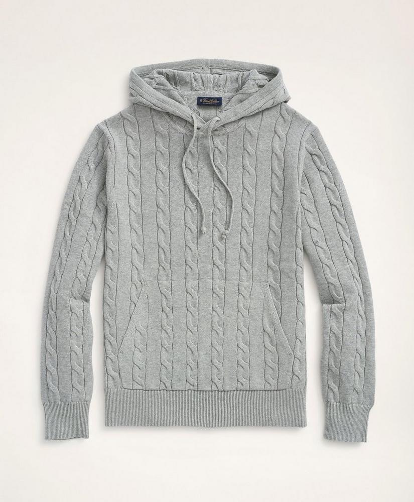 Cable-Knit Hoodie, image 1