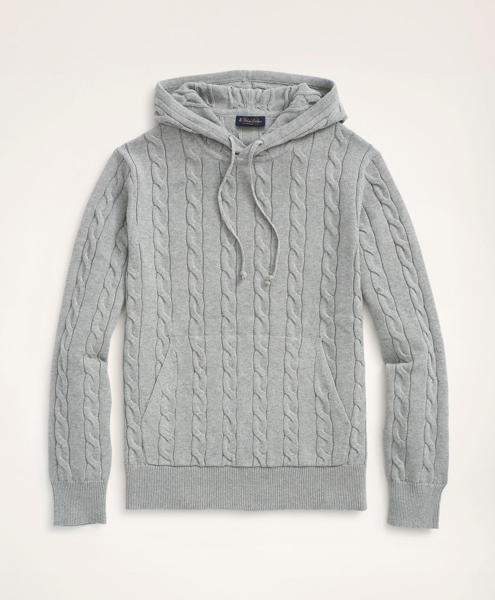 Men's knitted hooded store jumper