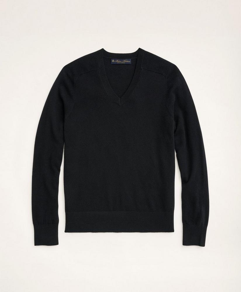 3-Ply Cashmere V-Neck Sweater, image 1