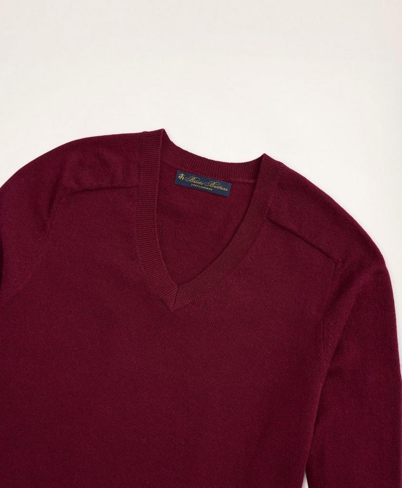 3-Ply Cashmere V-Neck Sweater, image 2