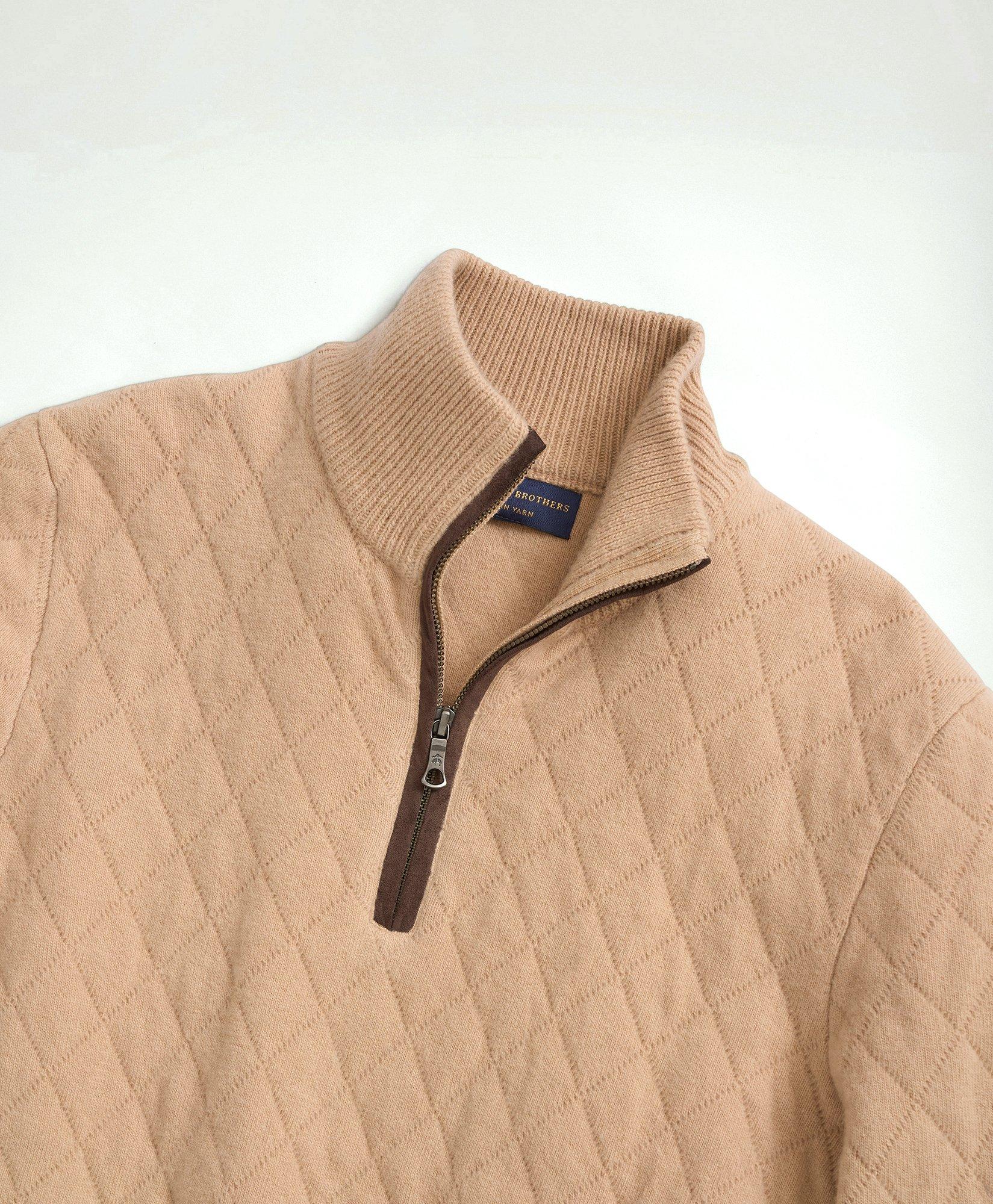 Camel half best sale zip jumper